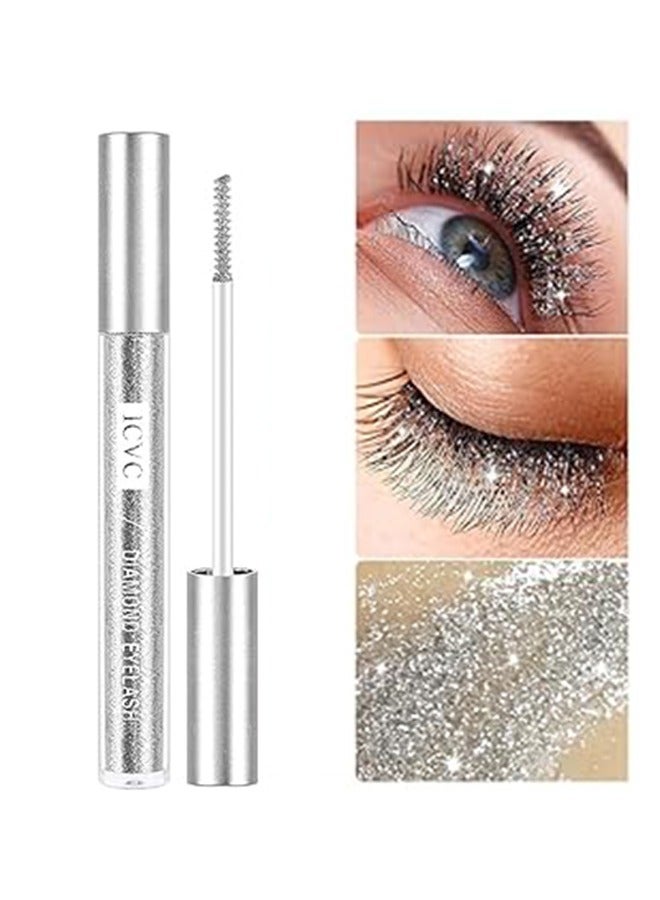 ICVC Diamond Eyelash Star Tear Mascara - Waterproof Shimmer Colored MascaraCharming Longlasting Mascara Perfect for Stage Party Wedding Music Festival Very Sparkling Eyes Makeup - Image 2