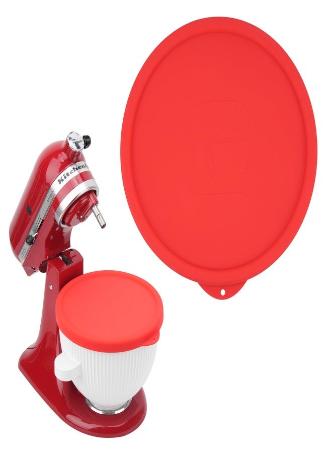 LUVCOSY Silicone Lid Compatible with KitchenAid 2-QT Ice Cream Mixer Bowl, Silicone Covers for Kitchenaid Freezer Bowl Accessory, Dishwasher & Freezer Safe (Container Not Included) - Image 1