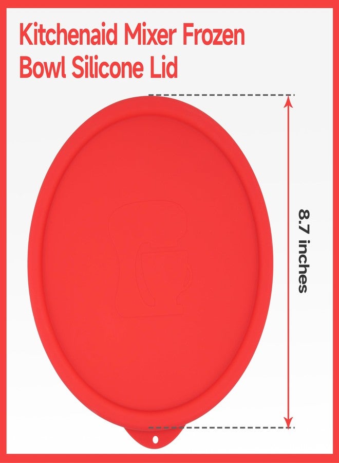 LUVCOSY Silicone Lid Compatible with KitchenAid 2-QT Ice Cream Mixer Bowl, Silicone Covers for Kitchenaid Freezer Bowl Accessory, Dishwasher & Freezer Safe (Container Not Included) - Image 2