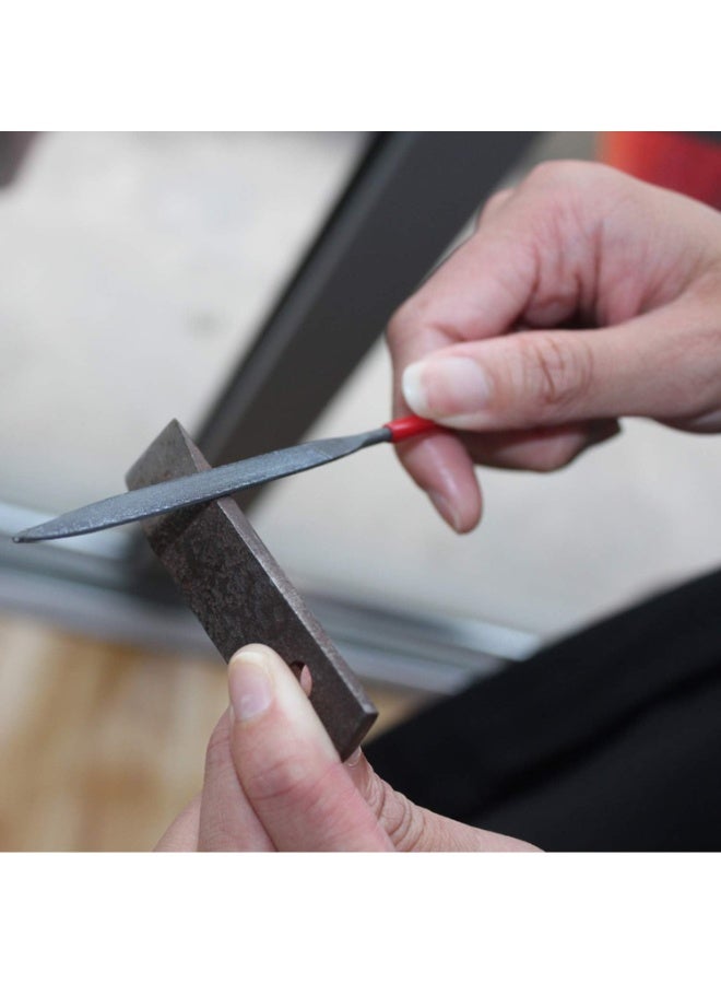 10-Piece Needle File Set – Hardened Alloy Steel Mini Files – Precision Hand Tools with PVC Pouch and Dipped Handles for Metal, Wood & Plastic - Image 5