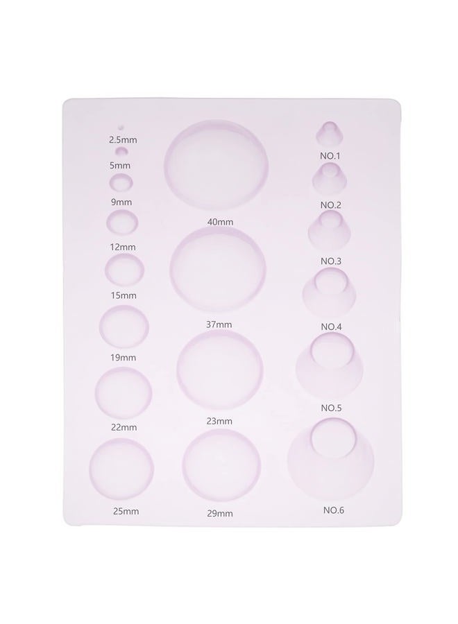 Lind Kitchen 2PCS 3-Row Paper Quilling Tools Concave-Convex Spherical Styler 3D Domes Half Ball Mould Plastic Mini Quilling Mold for DIY Paper Craft Tool - Image 4