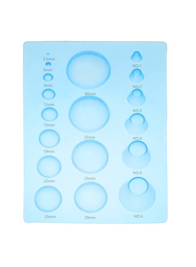 Lind Kitchen 2PCS 3-Row Paper Quilling Tools Concave-Convex Spherical Styler 3D Domes Half Ball Mould Plastic Mini Quilling Mold for DIY Paper Craft Tool - Image 3