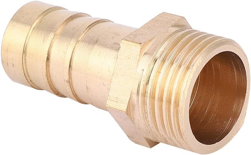 Brass Barb Connector G3 / 8 Male Thread Pipe Fitting 5pcs, Durable, Compact Size - High Pressure Resistance, Easy Installation, Ideal for Gas and Liquid Use (12MM) - Image 4