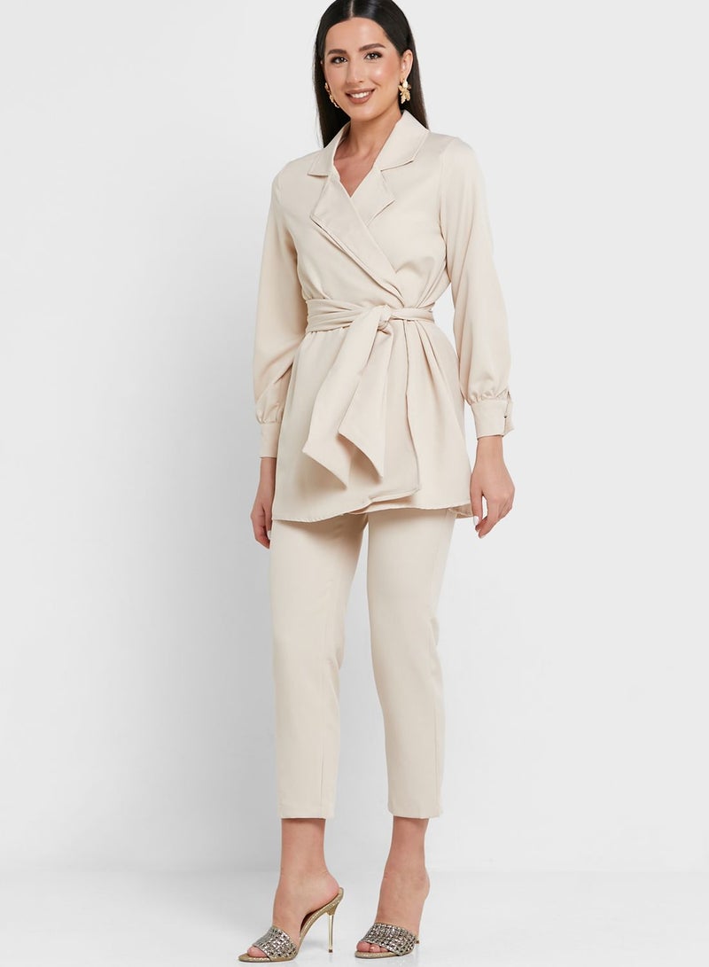 Khizana Belted Jacket & Pant Set  - Image 5
