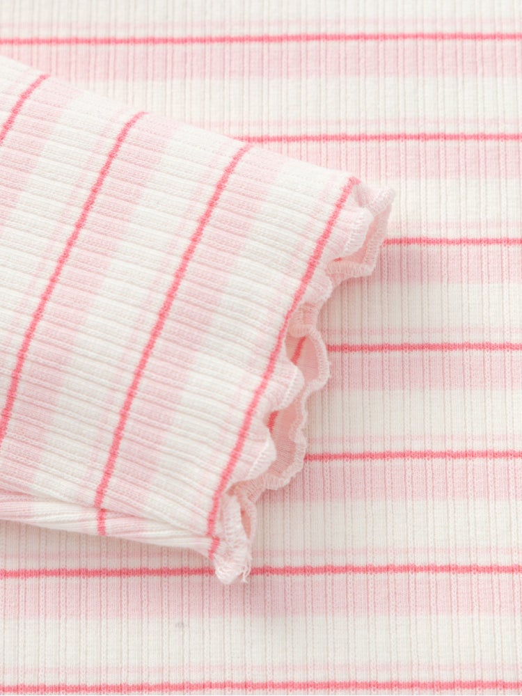 بالابالا بلوزة بأكمام طويلة مع توب محبوك علوي للبنات - Image 4