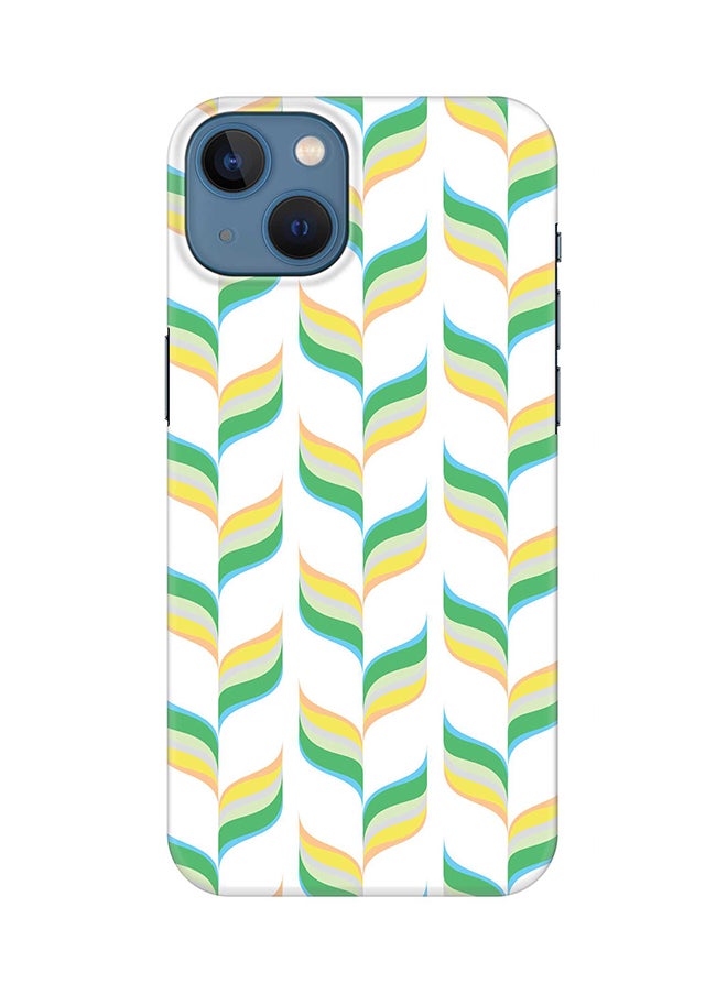 Stylizedd Case for Apple iPhone 14 Plus Case Slim Snap Classic Series Mobile Cover Hard PC Shield Matte Finish Print - Retro Leaves 