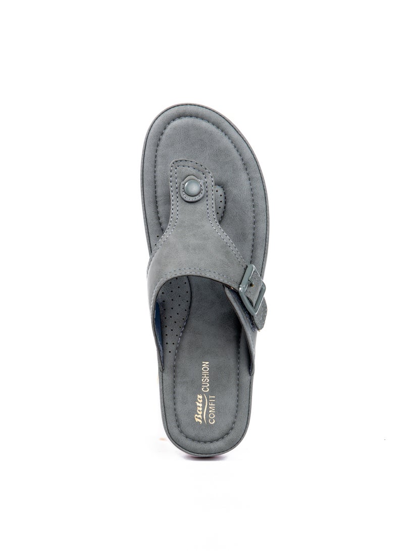 Bata Comfit T-Strap Flat Sandals - Image 4