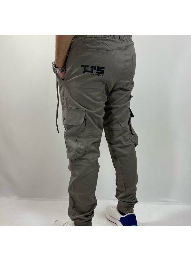 TJ's Originals PREMIUM GREY CARGO PANTS - Image 3