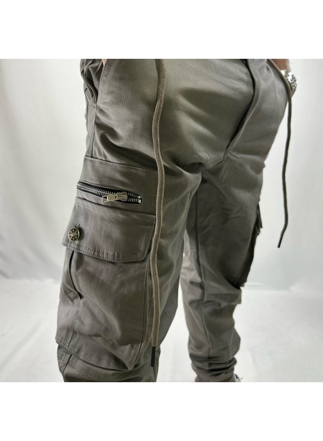 TJ's Originals PREMIUM GREY CARGO PANTS - Image 4