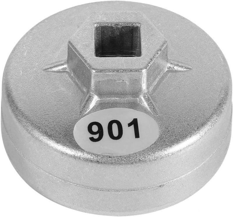 Keenso 65mm 14 Flutes oil filter wrench Silver Car Socket Remover Tool For A8 - Image 1