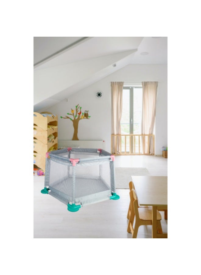 Folding Baby Outdoor and Indoor Fence Kids Ball Pool Play Yard Toy Safety Plastic Baby Fence with 10PCS Balls Foldable Toy Fence - Image 5