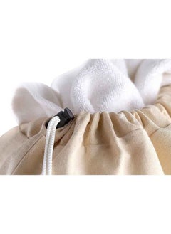 WAOKN Extra Large Travel Laundry Bag, Collapsible Compression Storage Bag for Dirty Clothes Packing Organizer, Suitable for Home, College Dormitory, Apartment, Laundry Room, Camping - Beige  - Image 2