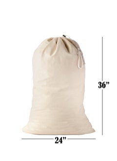 WAOKN Extra Large Travel Laundry Bag, Collapsible Compression Storage Bag for Dirty Clothes Packing Organizer, Suitable for Home, College Dormitory, Apartment, Laundry Room, Camping - Beige  - Image 4