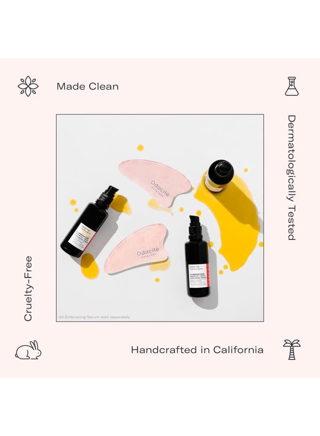 Odacite Odacité Gua Sha for Face Crystal Contour - Rose Quartz Face Roller & Facial Massager - Scraping Massage Tool Visibly Lifts & Revitalizes Skin - Reduce Puffiness, Wrinkles & Dark Under-Eye Circles - Image 5