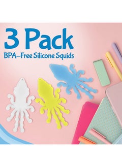 IMPRESA [3 Pack] Fidget Toys Pack Glowinthedark Sensory With Suction Cups Anger Management Toys Stick To Any Surface Stretchy Fidget Packs For Stress Relief Relax With Fidget Toy Pack  - Image 5