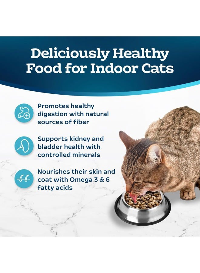 Blue Buffalo Tastefuls Adult Dry Cat Food Indoor Cat Formula, Made in the USA with Natural Ingredients, Chicken & Brown Rice Recipe, 3-lb. Bag - Image 4