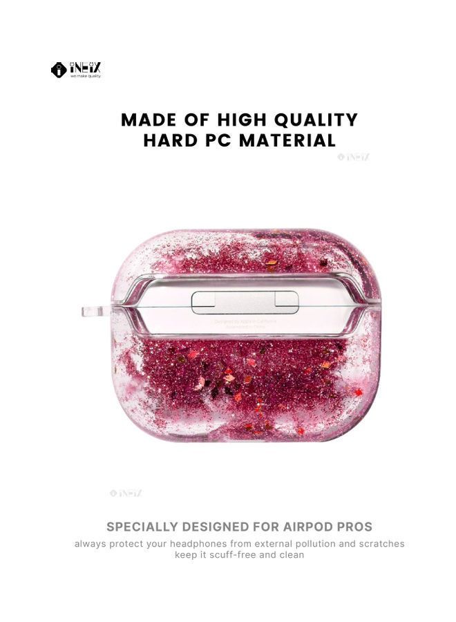 INEIX Glittering Fashion Protective Case Cover For Apple AirPods Pink - Image 3