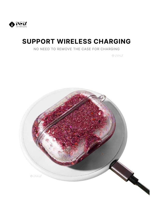 INEIX Glittering Fashion Protective Case Cover For Apple AirPods Pink - Image 5