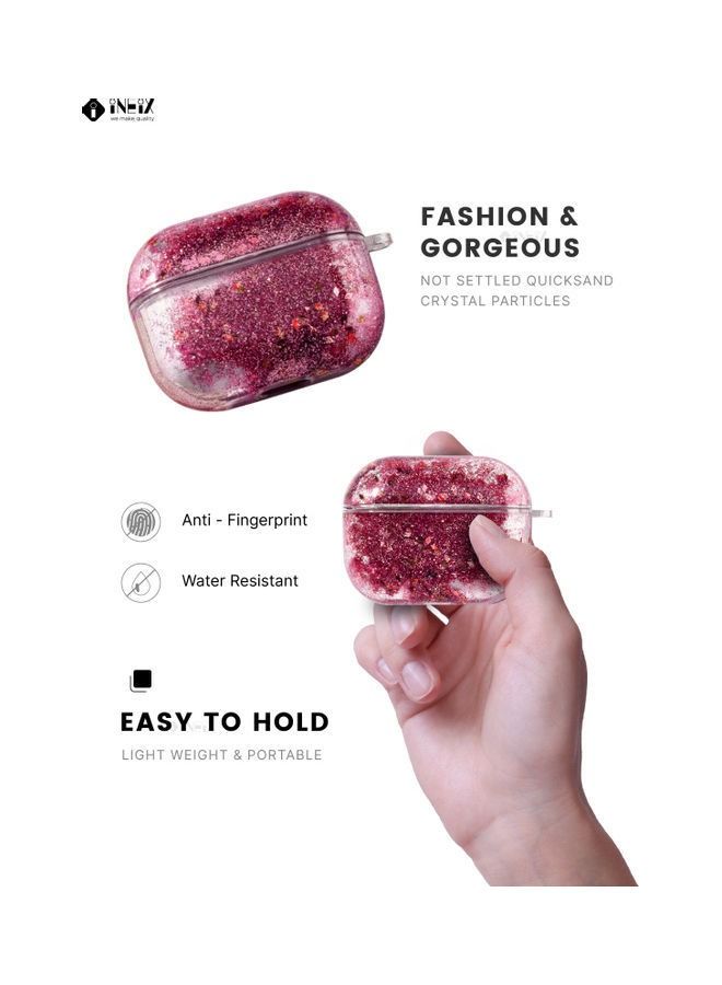 INEIX Glittering Fashion Protective Case Cover For Apple AirPods Pink - Image 4