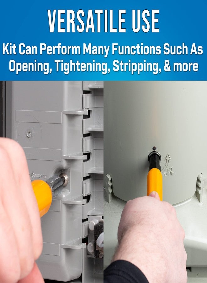 جونارد تولز طقم مفتاح ربط سداسي مقاوم للصدمات من جونارد تولز M-216CKIT، بمقابس سداسية 7/16 بوصة و3/8 بوصة، ومقبض مريح، وأداة تجريد أسلاك مدمجة 22 AWG + مفتاح أمان سداسي 5/16 بوصة و5/32 بوصة - Image 5