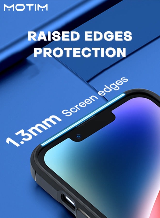 Motim 5 in 1 Matte Clear iPhone Case + 2 Pcs Tempered Glass Screen Protector + 2 Pcs Camera Lens Protector 13/13 Pro/13 Pro Max Shockproof Anti-Yellowing Phone Cover - Image 4