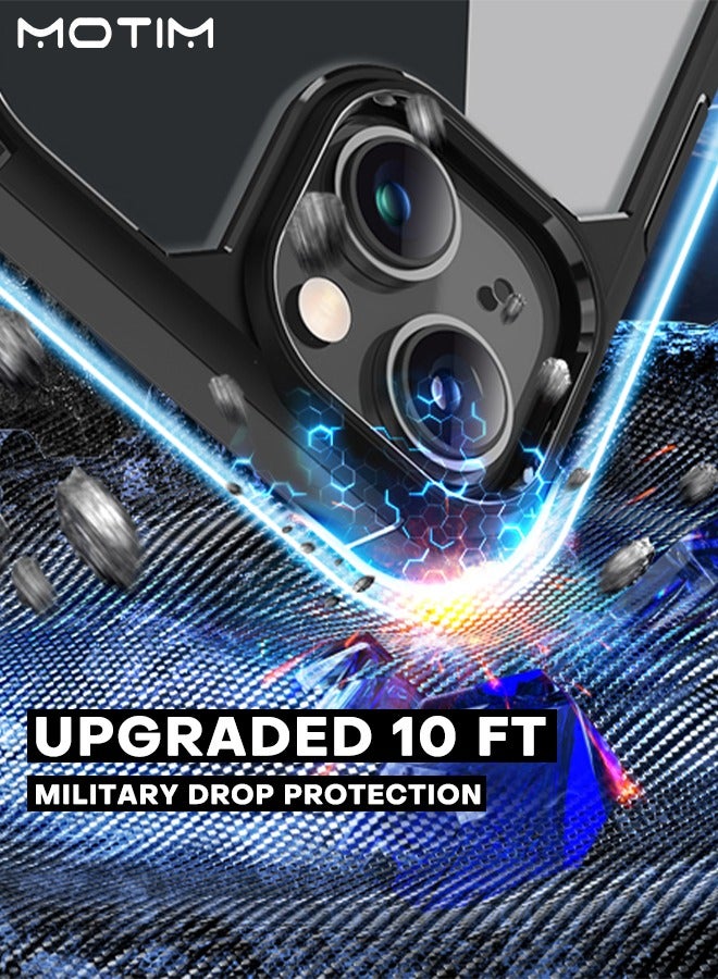 Motim 5 in 1 Matte Clear iPhone Case + 2 Pcs Tempered Glass Screen Protector + 2 Pcs Camera Lens Protector 13/13 Pro/13 Pro Max Shockproof Anti-Yellowing Phone Cover - Image 2