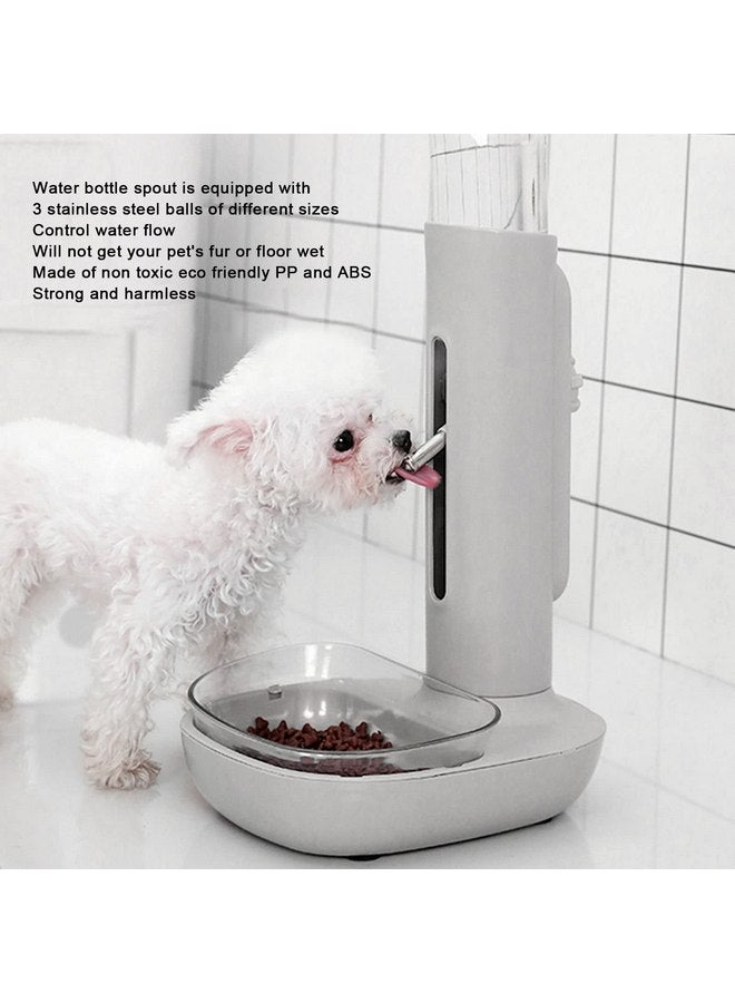 زيروديس موزع مياه قائم للحيوانات الأليفة بسعة 680 مل، وعاء مياه قائم قابل للفصل أوتوماتيكيًا للحيوانات الأليفة، وعاء مياه قائم للقطط والكلاب، ارتفاع قابل للتعديل، وعاء مياه للشرب للقطط والكلاب الصغيرة - Image 2