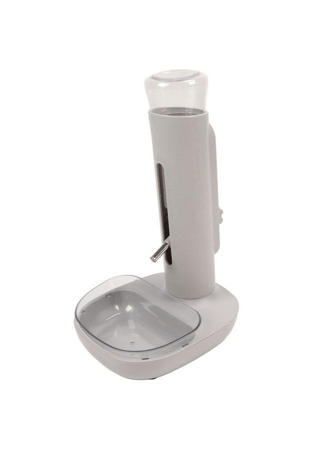 زيروديس موزع مياه قائم للحيوانات الأليفة بسعة 680 مل، وعاء مياه قائم قابل للفصل أوتوماتيكيًا للحيوانات الأليفة، وعاء مياه قائم للقطط والكلاب، ارتفاع قابل للتعديل، وعاء مياه للشرب للقطط والكلاب الصغيرة - Image 1