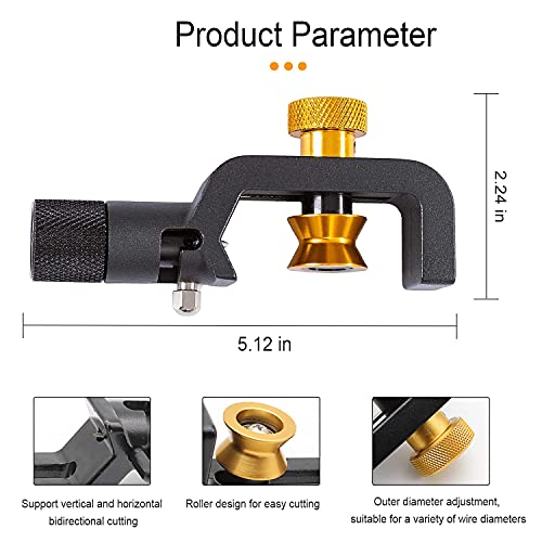groword 8-28MM Wire Stripper, FTTH Armored Fiber Optic Cable Stripper, Coaxial Mid Span Cable Stripper, Radial Cutter, Slitting Tools with Adjustable Cutting Depth, 5/16" to 1 1/8" Diameter - Image 2