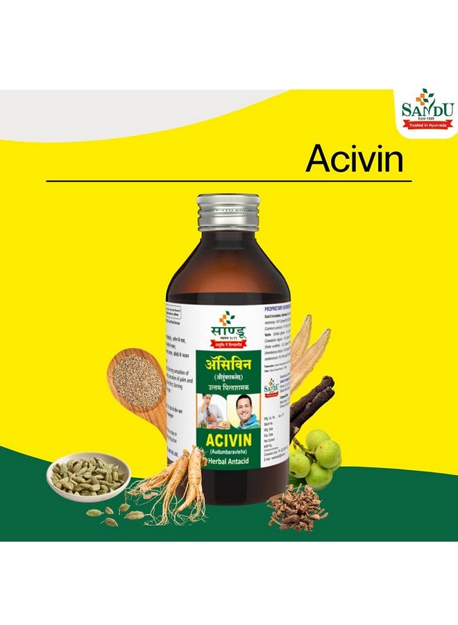 SANDU Ayurvedic Acivin (200 Ml) - Syrup - Image 2