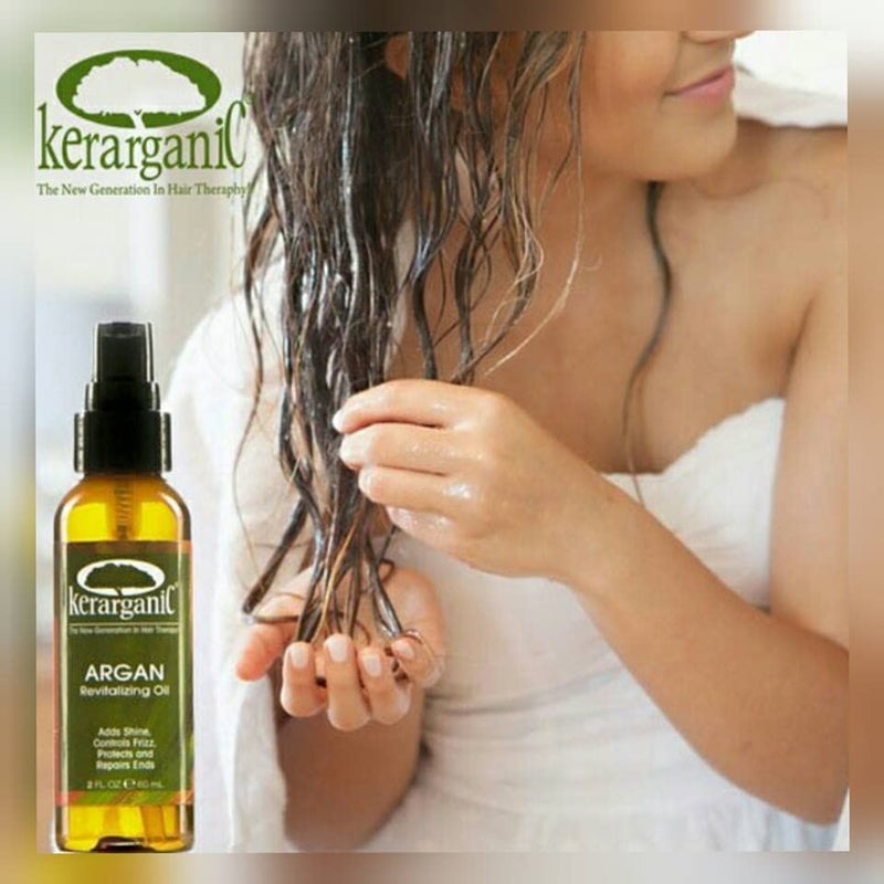 kerarganic KERATIN TREATMENT - ARGAN REVITALIZING OIL - 2OZ - Image 3