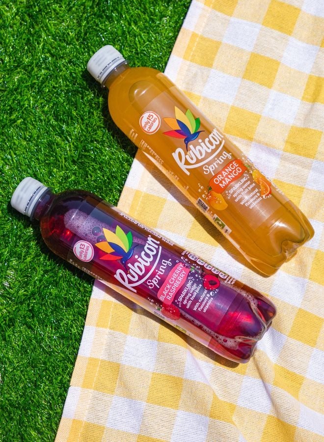 Rubicon مياه الينابيع الفوارة مع فواكه حقيقية الكرز الأسود والتوت - Image 4