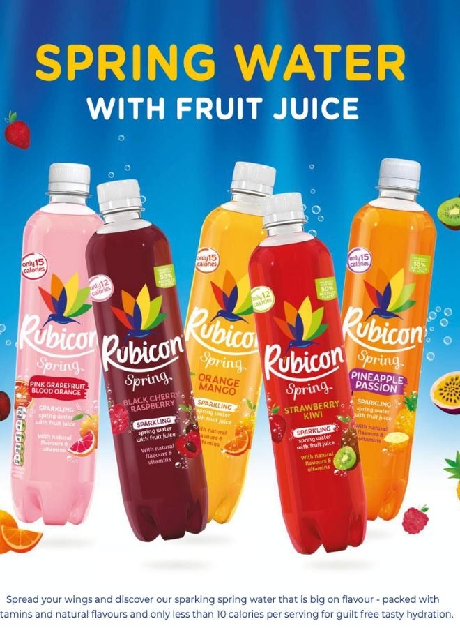 Rubicon مياه الينابيع الفوارة مع فواكه حقيقية الكرز الأسود والتوت - Image 5