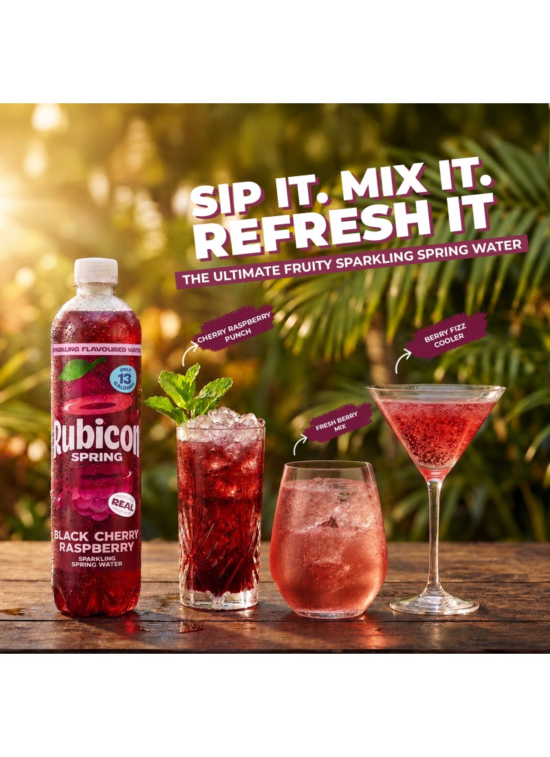 Rubicon Sparkling Spring Fruit Juice, Black Cherry & Raspberry, No Added Sugar - Image 4