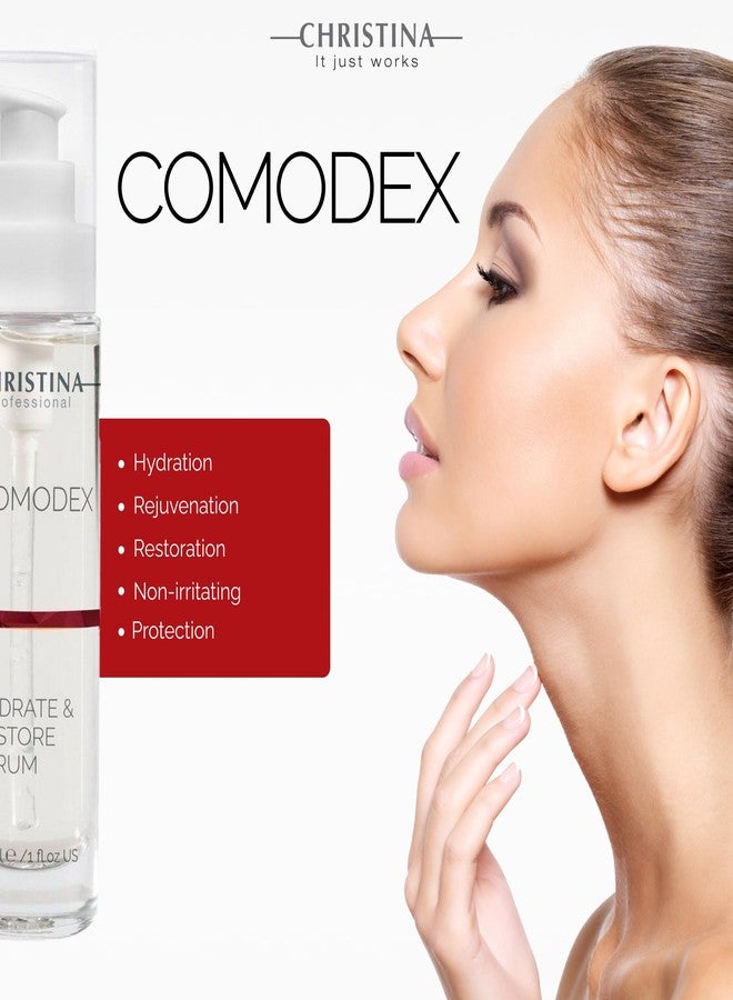 -CHRISTINA- Christina Comodex Hydrate & Restore Serum with Hyaluronic Acid - 30ml - Facial Hydrating Serum to Regenerate & Rejuvenate - For Dehydrated Oily, Open Pores, Combination, & Nomal Skin - Image 4