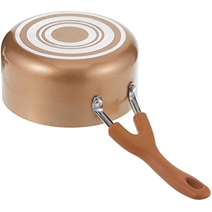 ماير طقم قدور صلصة من الألومنيوم غير لاصقة من قطعتين، كريمة My16863 - Image 3