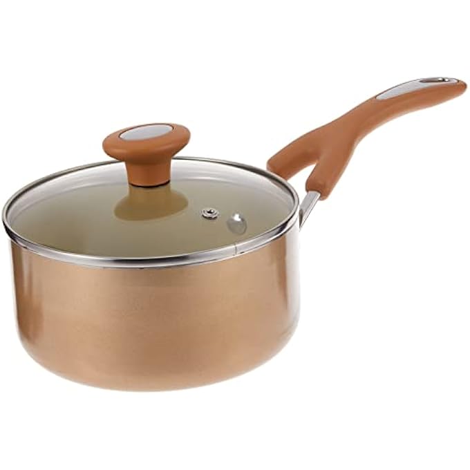 ماير طقم قدور صلصة من الألومنيوم غير لاصقة من قطعتين، كريمة My16863 - Image 1