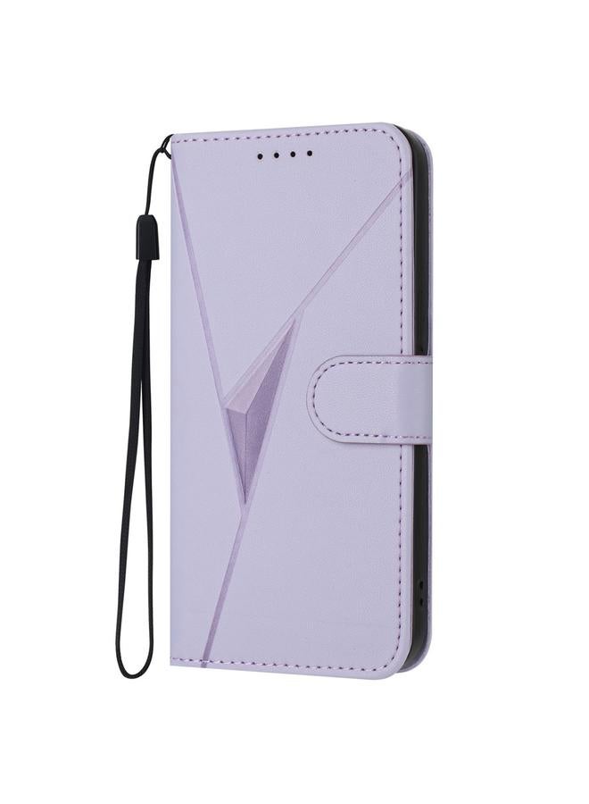 S-TOP Case For Infinix Note 40X 5G Triangle Pattern Buckle Clasp Leather Phone Case - Image 2