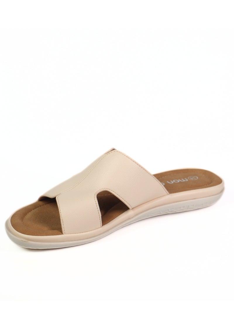 مون أمي صنادل نسائية بدون كعب | مريحة جدًا و مبطنة | خفيفة الوزن و ناعمة مع دعم لقوس القدم – حذاء أنيق وعصري مناسب للشاطئ والسفر والاستخدام اليومي والنزهات الصيفية - Image 4