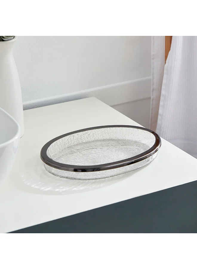 هوم بوكس Cristal Glass Bath Tray 19 x 19 x 4 cm