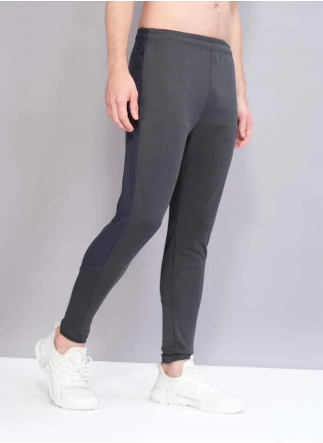تكنوسبورت Technosport Color Block Elasticated Waistband Track Pants