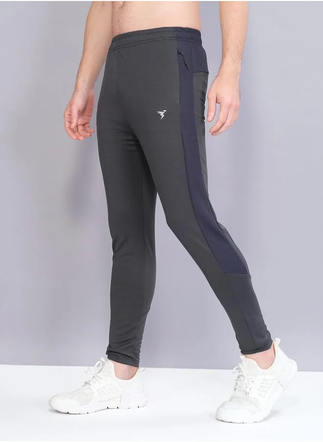 تكنوسبورت Technosport Color Block Elasticated Waistband Track Pants