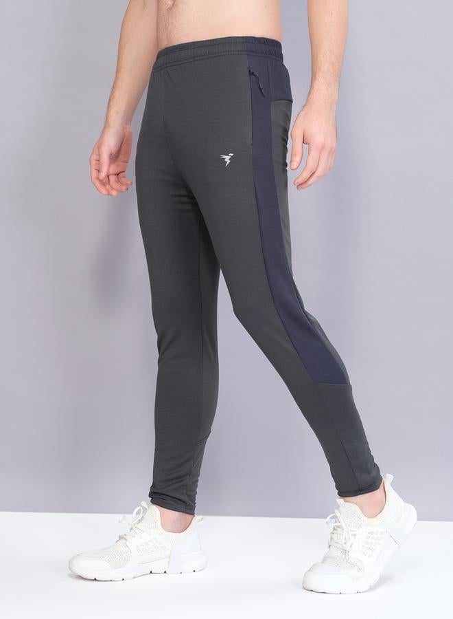 Technosport Color Block Elasticated Waistband Track Pants - Image 1