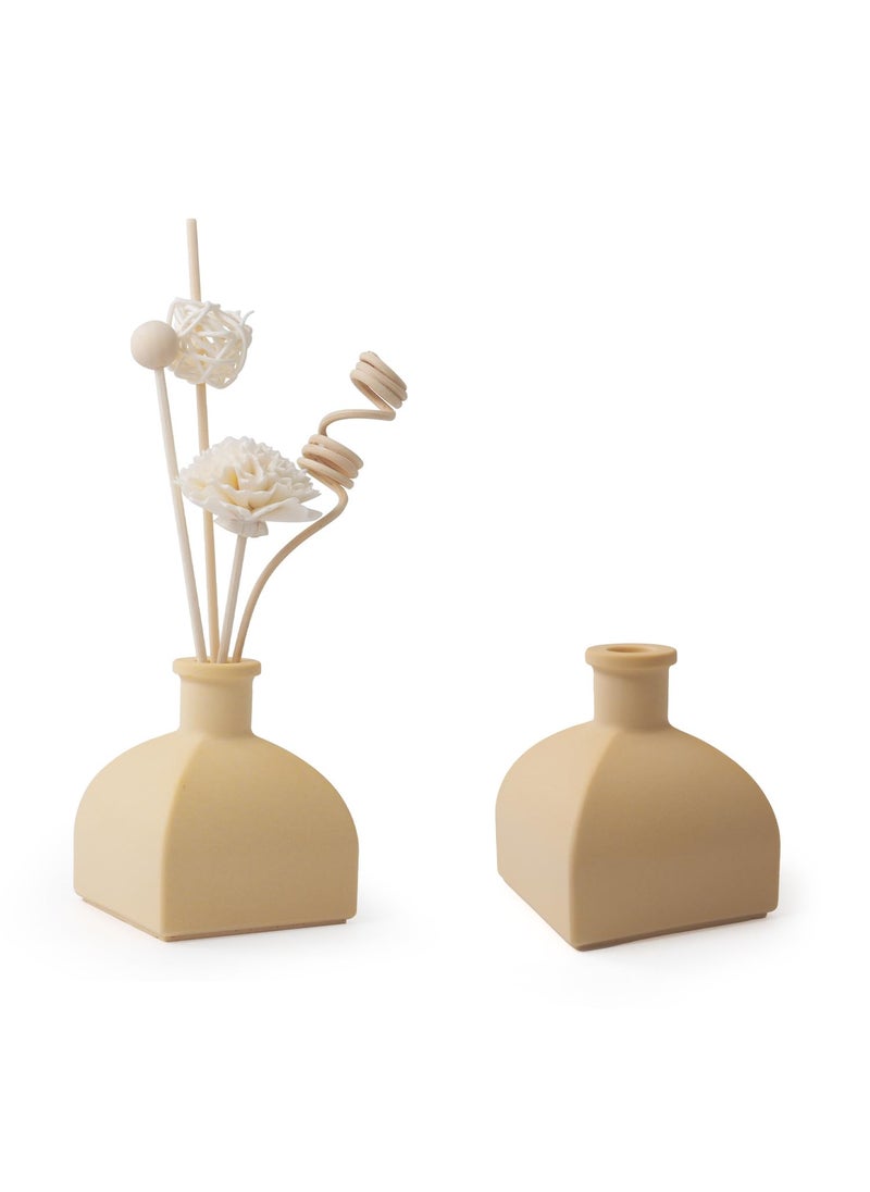 FirstTry FirstTry Diffuser Bottle Vase Resin Mold I Pillar Casting Plaster Silicone Epoxy Mould I Succulent Concrete Molds for DIY Handmade Candles Jewelry Trinket Storage Flowers Pot Decoration BB 
