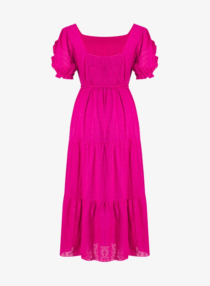 جينجر بلس فستان بأكمام منفوشة وطبقات - Image 3