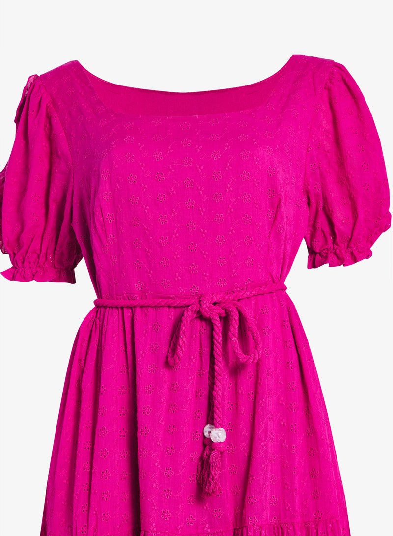 جينجر بلس فستان بأكمام منفوشة وطبقات - Image 4