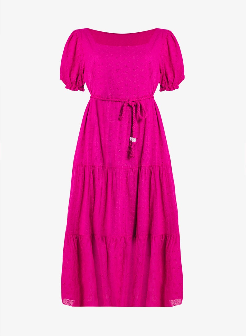 جينجر بلس فستان بأكمام منفوشة وطبقات - Image 1