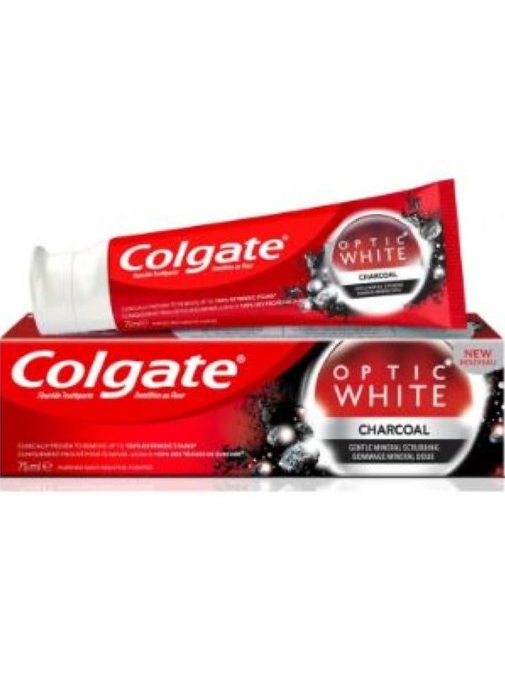 كولجيت فحم معجون اسنان اوبتيك وايت 75 مل