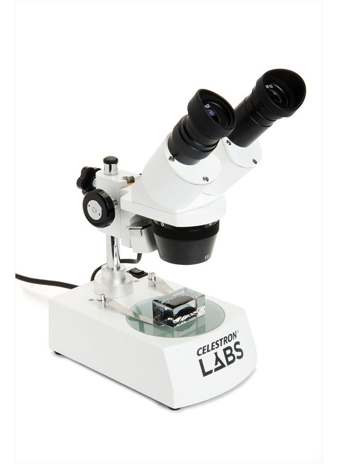 Celestron Labs Stereo Microscope – 10-60x Magnification – Upper and Lower LED Illumination – Includes 2 Viewing Plates and 4 Specimen Blocks  - Image 2
