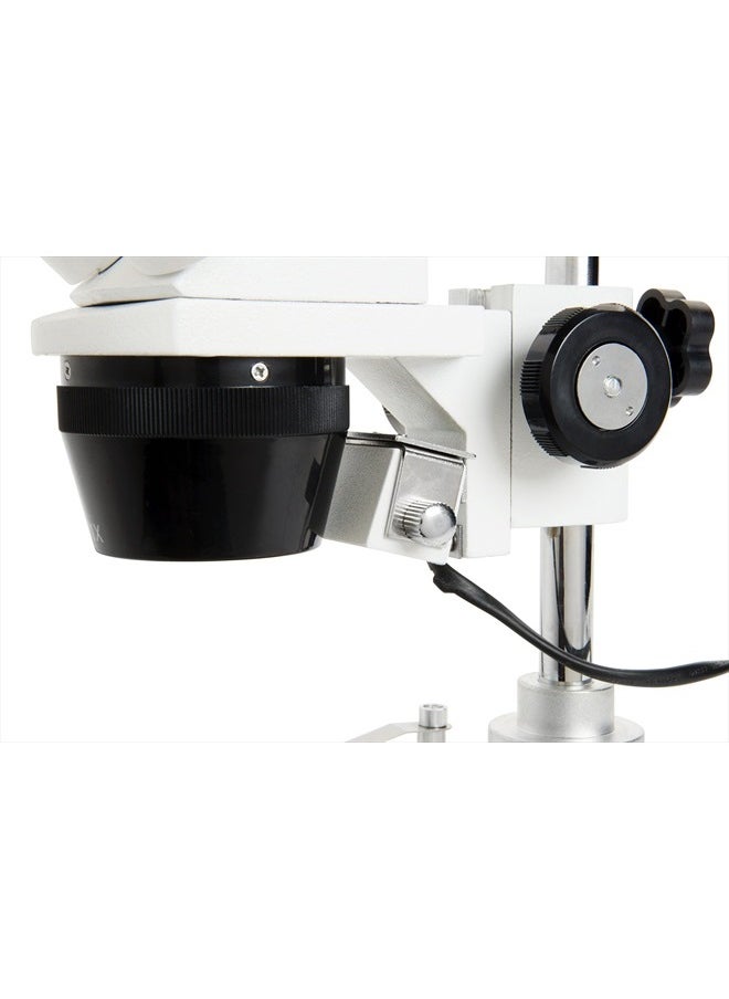 Labs Stereo Microscope – 10-60x Magnification – Upper and Lower LED Illumination – Includes 2 Viewing Plates and 4 Specimen Blocks